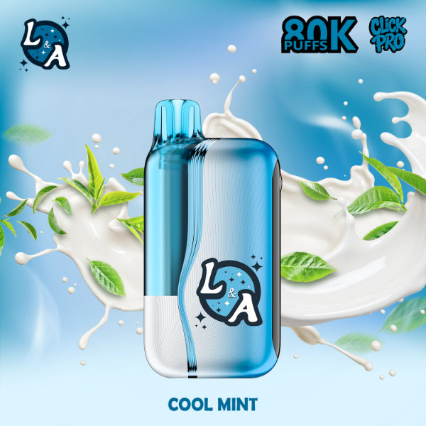 L&A Click Pro 80,000 Puffs Disposable Kit Cool Mint