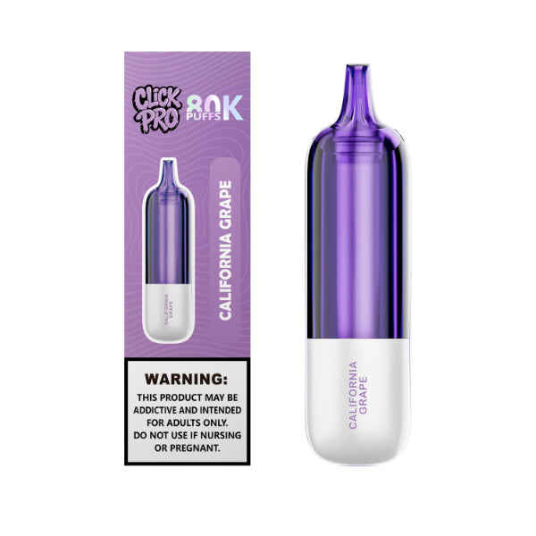 L&A Click Pro 80,000 Puffs Replacement Pods California Grape