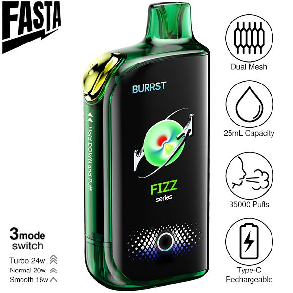 Fasta Burrst 35,000 Puffs Disposable Vape 25mL 5 Pack