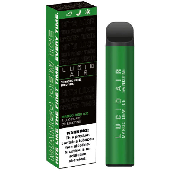 Best Deal Lucid Air Single Disposable Vape 16.7mL - Mango Dew Ice