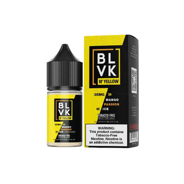 Best Deal BLVK N’ Yellow Salt Vape Juice 30mL - Mango Passion Ice