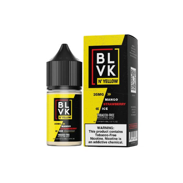 Best Deal BLVK N’ Yellow Salt Vape Juice 30mL - Mango Strawberry Ice