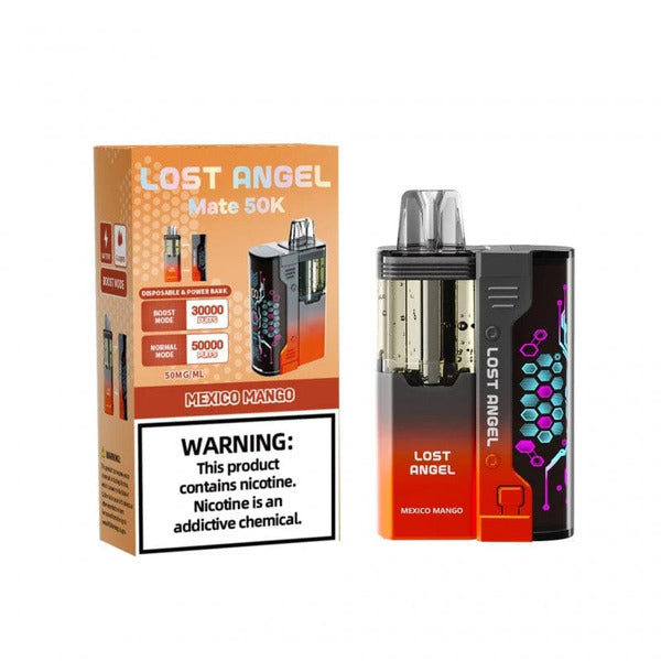 Best Deal Lost Angel Mate 50,000 Puffs Disposable Kit 5-Pack - Mexico Mango