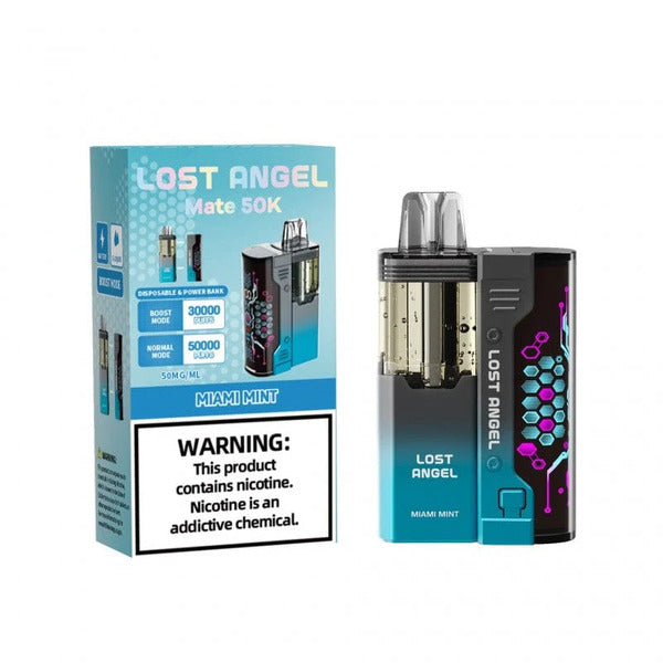 Best Deal Lost Angel Mate 50,000 Puffs Disposable Kit 5-Pack - Miami Mint