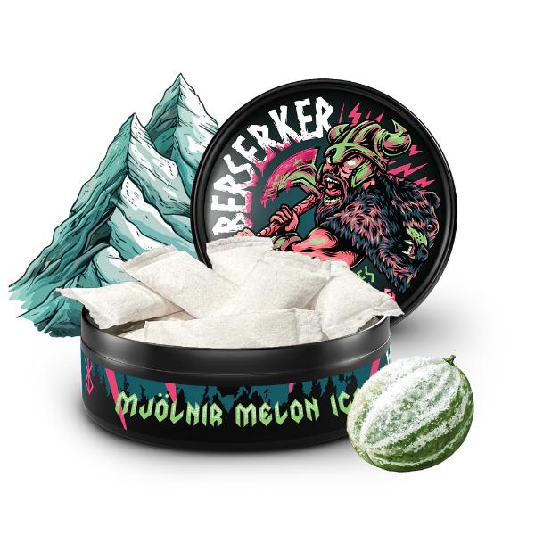 Best Deal Berserker Caffeine Pouches (15ct Can) 5 Pack - Mjolnir Melon Ice