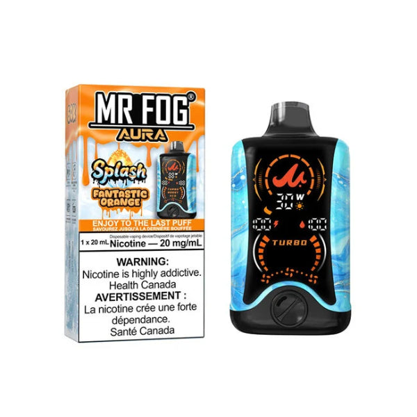 flavor fog Mr Aura Splash 60,000 Puffs Disposable 21 Charger Breeze Pro - Cherry Select Flavor ::Sour Mango