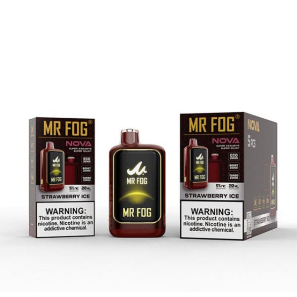 Best Deal Mr. Fog Nova 36,000 Puff Disposable-Single Disposable-5%-20mL - Strawberry Ice