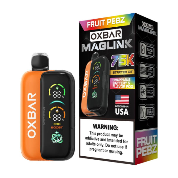 Oxbar Maglink Nixodine Kit 75,000 Puff Disposable Fruit Pebz