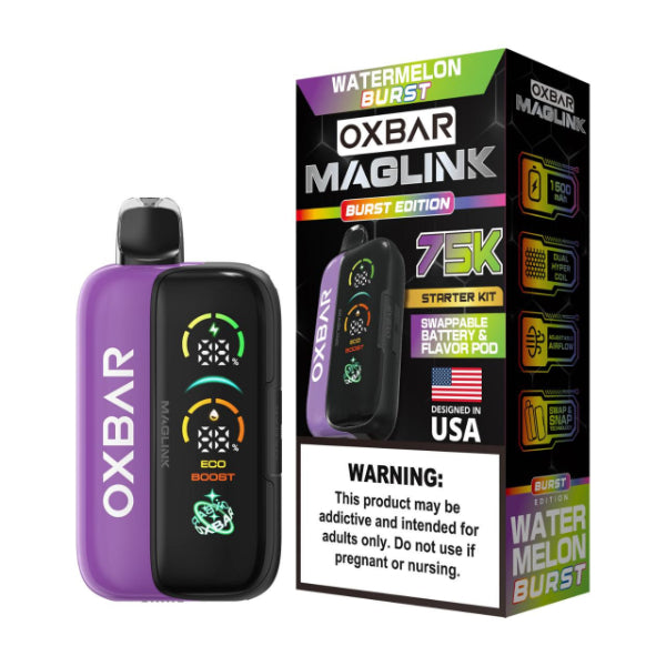 Oxbar Maglink Nixodine Kit 75,000 Puff Disposable Watermelon Burst