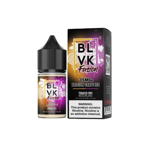 Best Deal BLVK Fusion Salt 30mL Vape Juice - Pasison Grape Ice