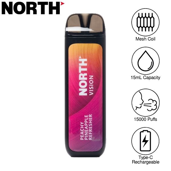 North Vision 15000 Puffs Rechargeable Disposable Vape 15mL - $10.75 eJuices.co North Vision 15000 Puffs Rechargeable Disposable Vape 15mL - $10.75 eJuices.co