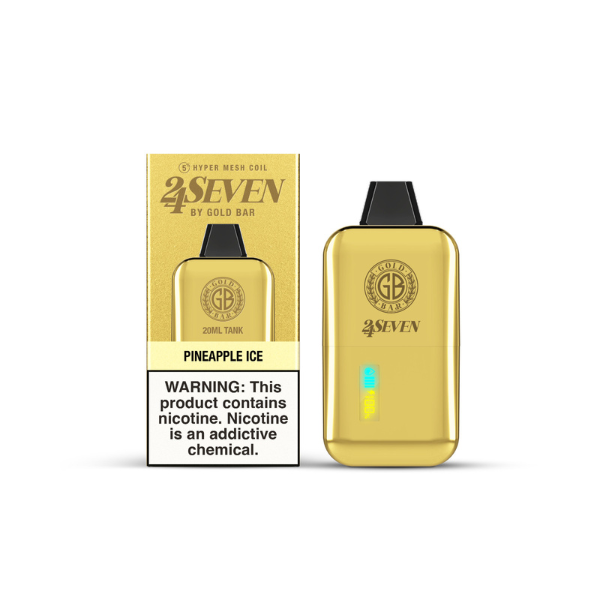 Gold Bar 24Seven 24000 Puff Disposable Vape 20mL