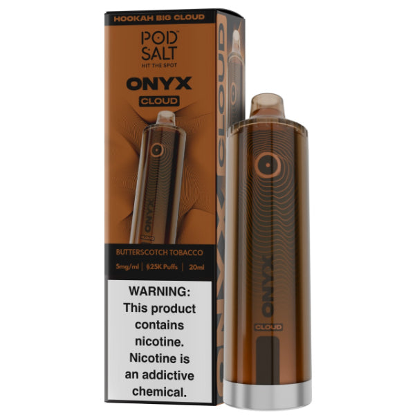Pod Salt Onyx 25K Disposable Vape Butterscotch Tobacco