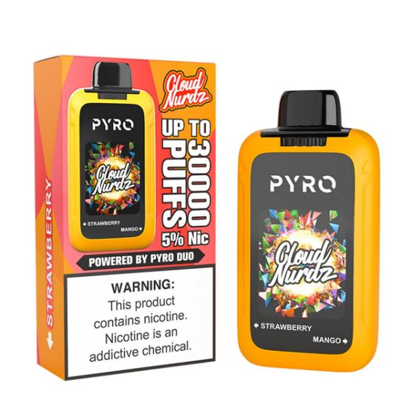 Best Deal Pyro Duo x Cloud Nurdz 30,000 Puff Disposable - Strawberry Mango