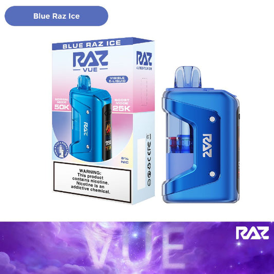 RAZ VUE 50,000 Disposable Vape Kit Blue Raz Ice