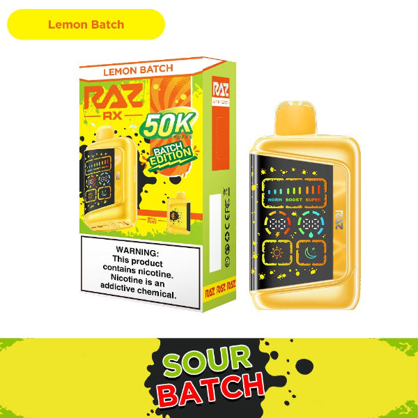 RAZ RX50K 50,000 Puffs Disposable - TX Compliant Edition Lemon Batch
