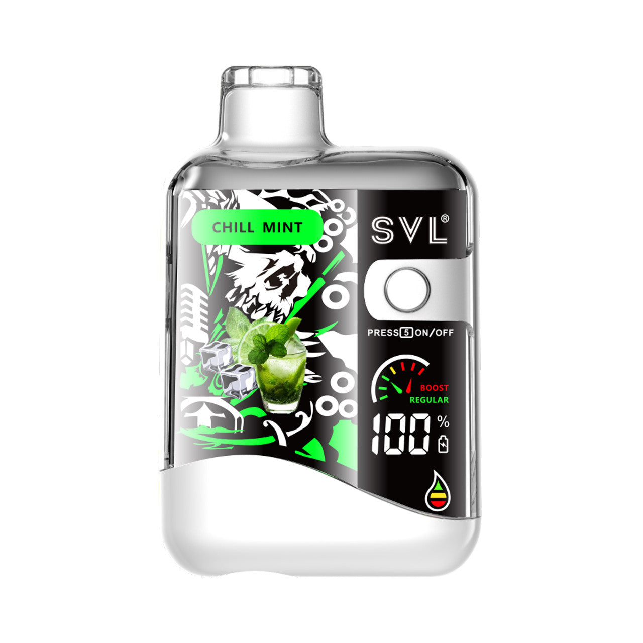 SVL BX12000 Disposable Vape 18mL Best Flavor Chill Mint