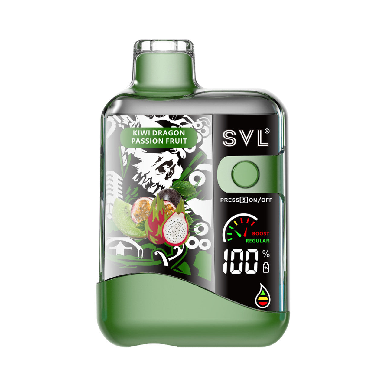 SVL BX12000 Disposable Vape 18mL Best Flavor Kiwi Dragon Passionfruit