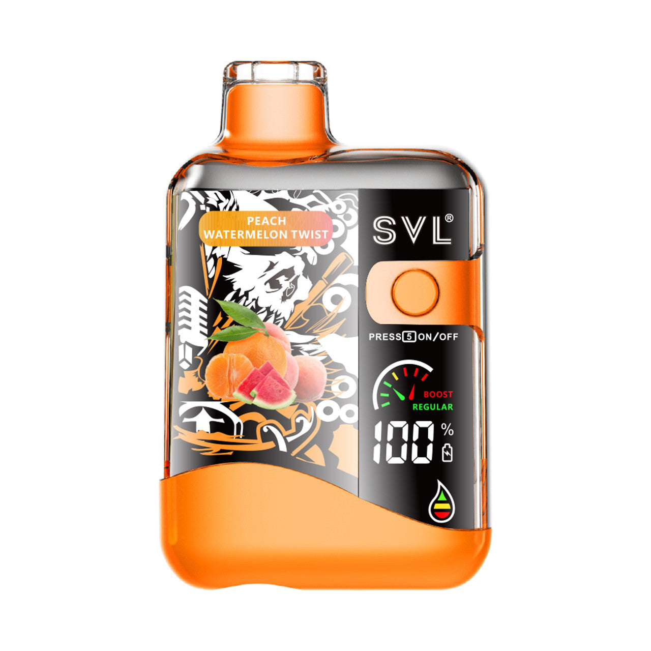 SVL BX12000 Disposable Vape 18mL Best Flavor Peach Watermelon Twist