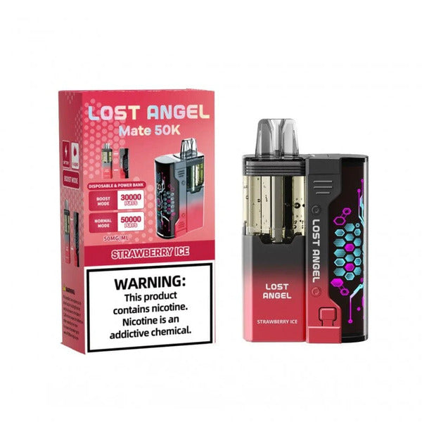 Best Deal Lost Angel Mate 50,000 Puffs Disposable Kit 5-Pack - Strawberry Ice