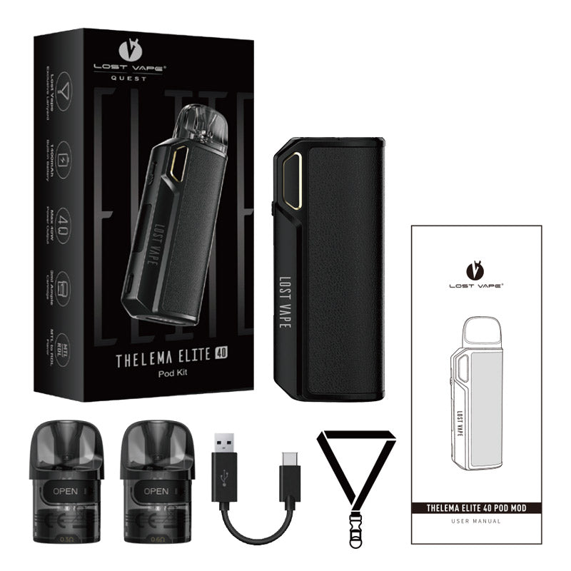 Lost Vape Thelema Elite 40 Pod Kit - $21.86 eJuices.co Lost Vape Thelema Elite 40 Pod Kit - $21.86 eJuices.co