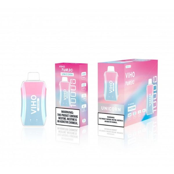 Best Deal VIHO Turbo Galaxy 10000 Puffs Rechargeable Vape Disposable 17mL Unicorn