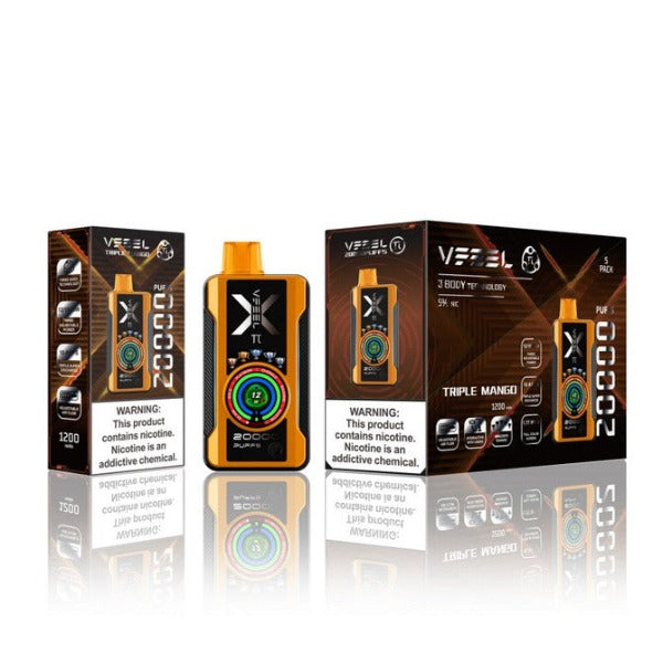 Best Deal VFEEL Pi 20000 Puff Vape 5 Pack 25mL - Triple Mango