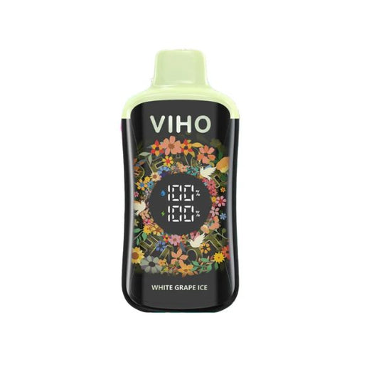 Best Deal VIHO Supercharge 20,000 Puffs Single Disposable - White Grape Ice