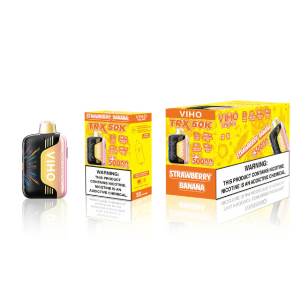 VIHO TRX 50,000 Puffs Disposable Strawberry Banana