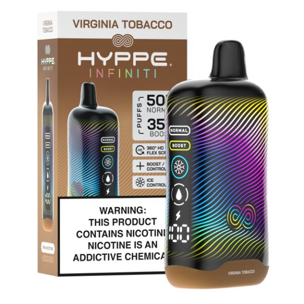 Best Deal Hyppe Infiniti 50,000 Puffs Disposable - Virginia Tobacco