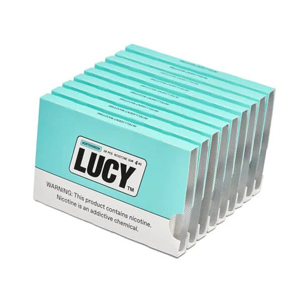 Best Deal Lucy Nicotine Gum 10 Piece Blister Pack - Wintergreen