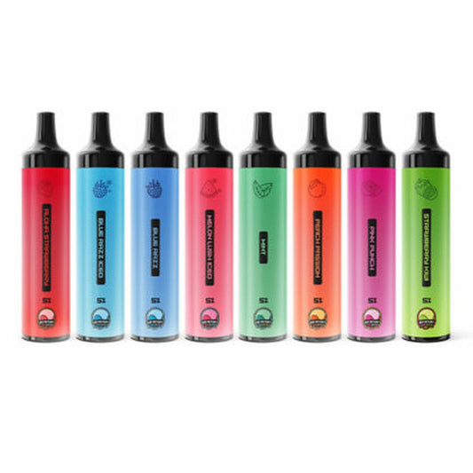 Air Factory Air Stix Rechargeable Disposable Vape 10-Pack Best Flavors Aloha Strawberry Blue Razz Iced Blue Razz Melon Lush Iced Mint Peach Passion Pink Punch Strawberry Kiwi