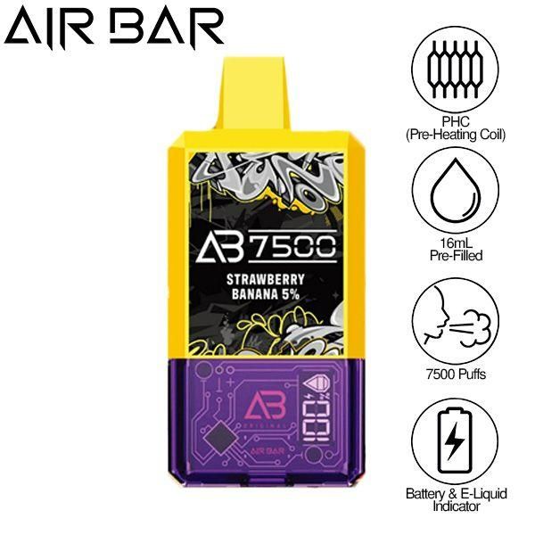 Air Bar AB7500 Puffs Disposable Vape 10 Pack 16mL