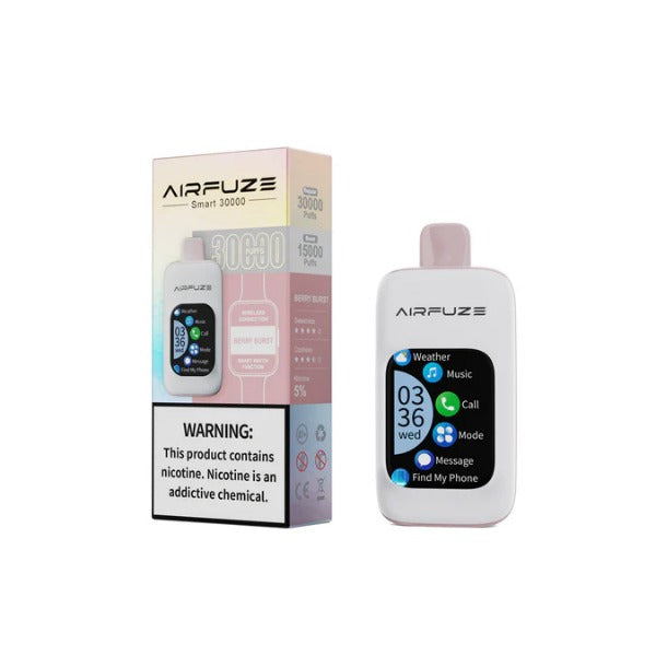 AIRFUZE Smart 30000 Puff Disposable Vape - Berry Burst`