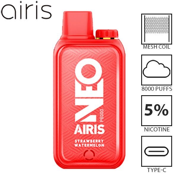 Airis Neo P8000 8000 Puffs Rechargeable Vape Disposable 20mL