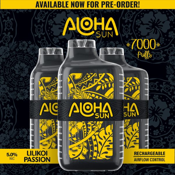 Aloha Sun 7000 Puffs Disposable Lilikoi Passion