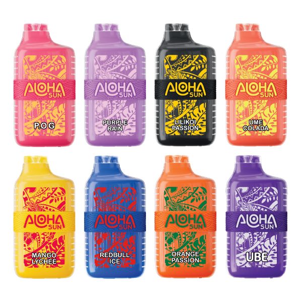 Aloha Sun 7000 New Flavors Collage