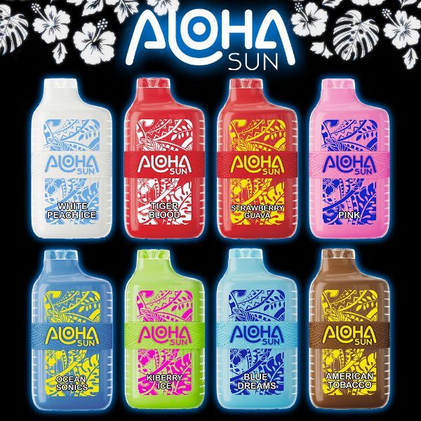 Aloha Sun 7000 Puffs Disposable 10 Pack wholesale flavors