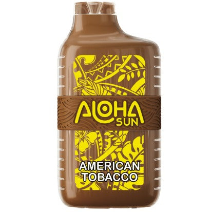 Aloha Sun 7000 Puffs Vape 10 Pack 15mL Best Flavor American Tobacco