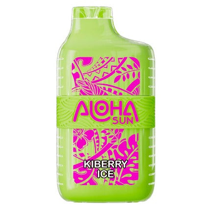 Aloha Sun 7000 Puffs Vape 10 Pack 15mL Best Flavor Kiberry Ice