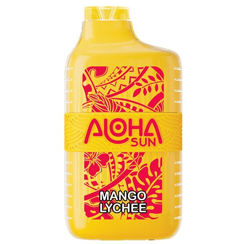 Aloha Sun 7000 Puffs Vape 10 Pack 15mL Best Flavor Mango Lychee