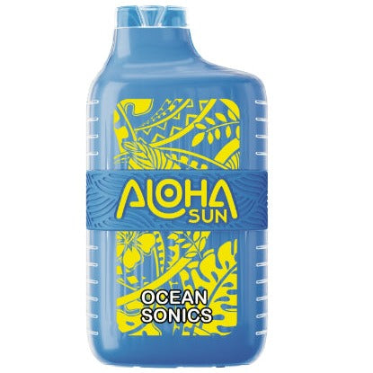 Aloha Sun 7000 Puffs Vape 10 Pack 15mL Best Flavor Ocean Sonics