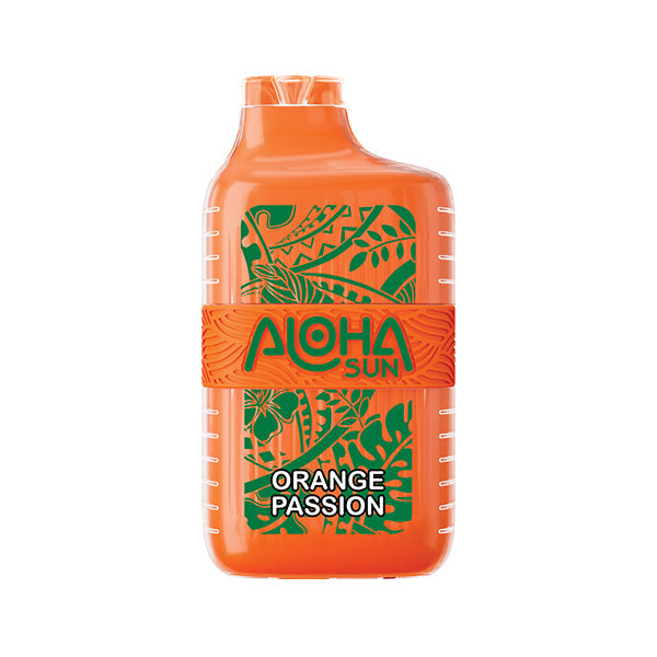 Best Deals Aloha Sun 7000 Puffs Vape Disposable 15mL Best Flavor Orange Passion