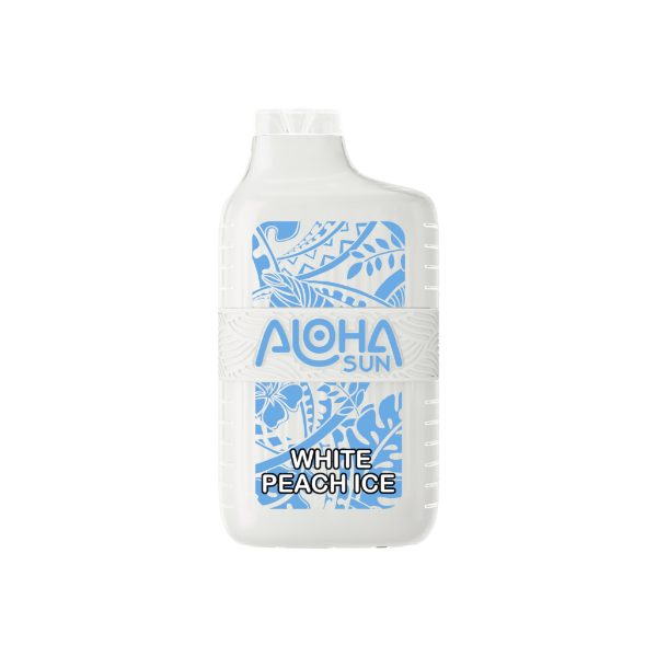 Aloha Sun 7000 Puffs Disposable 10-Pack White Peach Ice