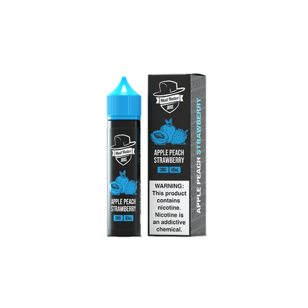 Mad Hatter Series E-Liquid 60mL - Apple Peach Strawberry 