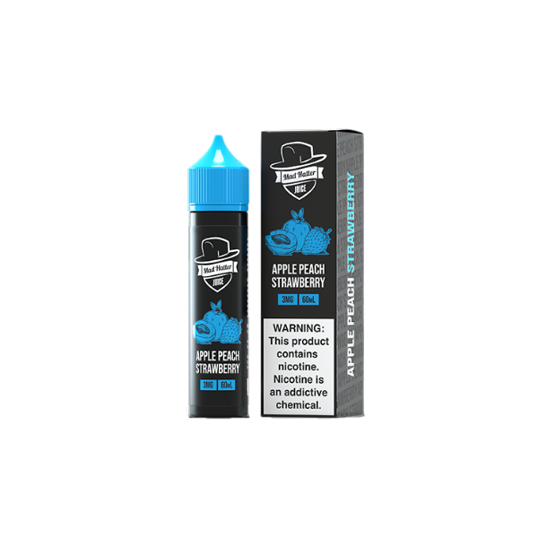 Mad Hatter Series E-Liquid 60mL - Apple Peach Strawberry
