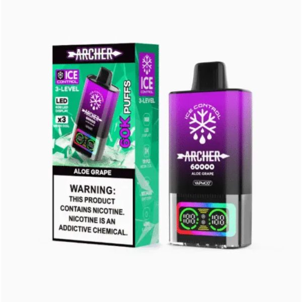 Archer 60K Ice Control Disposable Aloe Grape