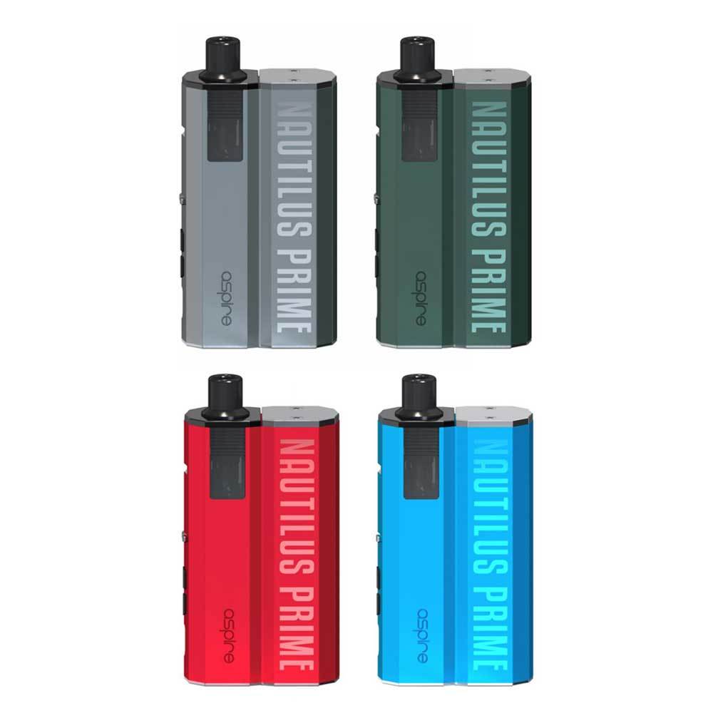 Aspire Nautilus Prime Kit Best Colors Space Grey Hunter Green Garnet Red Peacock Blue