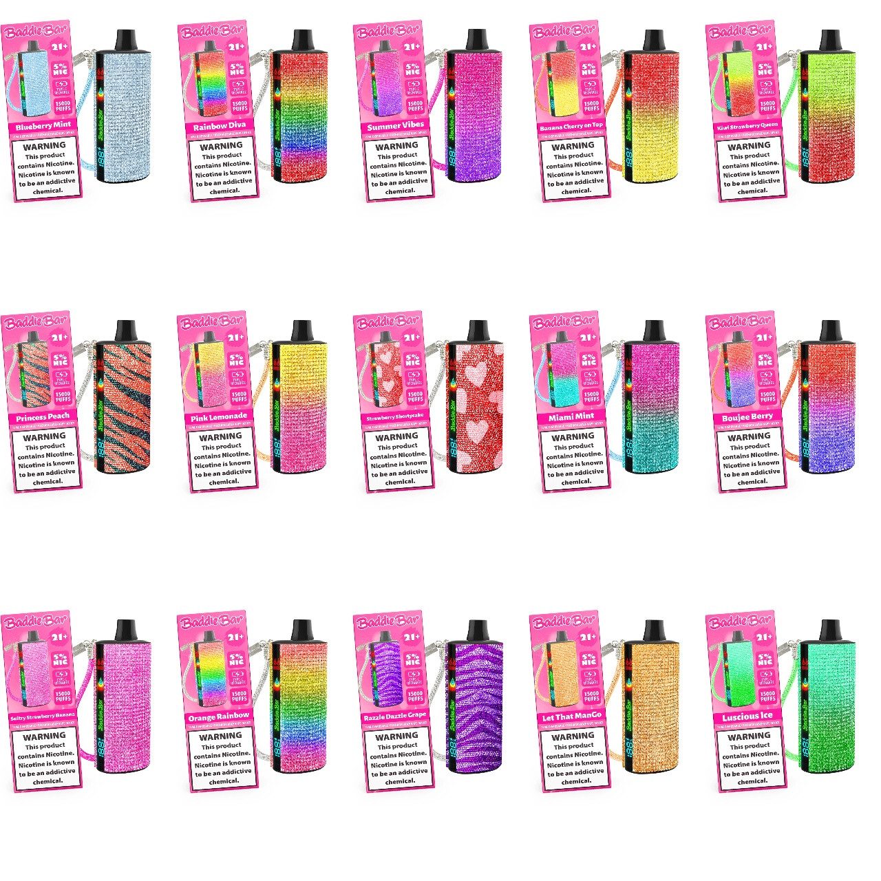 Baddie Bar 15,000 Puff Disposable with wholesale price