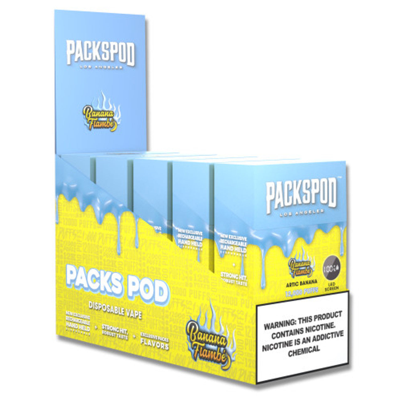 Packspod 12,000 Puffs Disposable Vape 5% 18mL - $9.95  eJuices.co